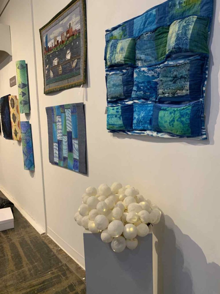 Joined by Stitch exhibits at Loading Dock Gallery in Lowell, MA March 2020