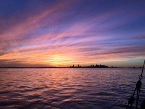 Boston Harbor sunset sail September, 2016