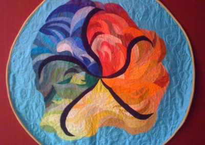 Alanna Nelson hand dyed art quilt