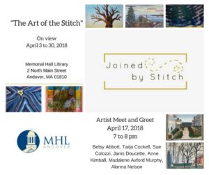 Fiber Art Exhibit - Joined by Stitch - Andover 2018