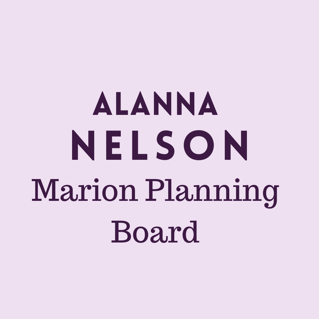 Violet Image Marion Planning Board Nominee Alanna Nelson